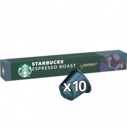 STARBUCKS - Espresso Roast intensité 11 Café Capsules Compatible Nespresso - boite de 10 capsules Sonico.fr