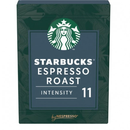 STARBUCKS - Espresso Roast intensité 11 Café Capsules Compatible Nespresso - boite de 18 capsules Sonico.fr
