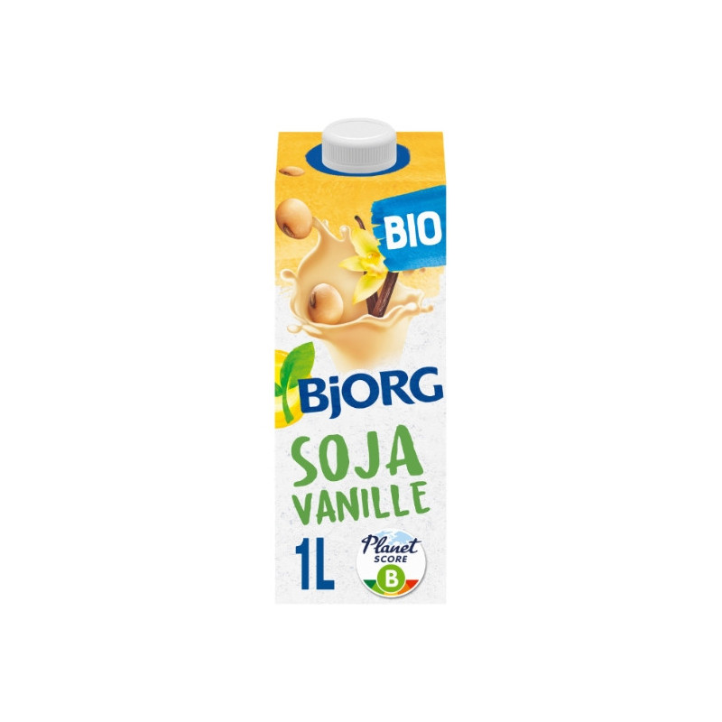 BJORG - Boisson bio à base de Soja Vanille UHT - 1 L Sonico.fr