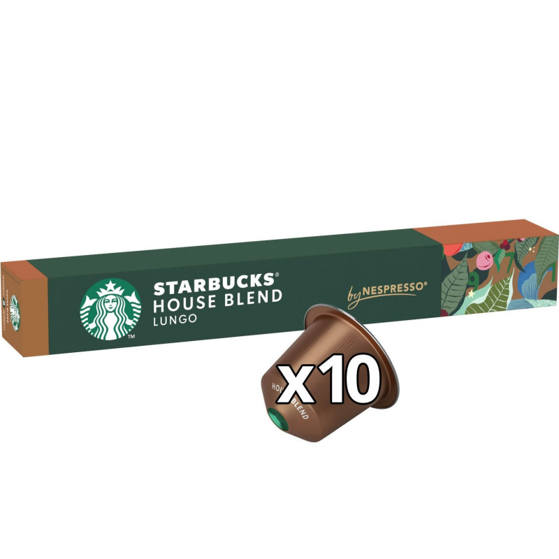 STARBUCKS - House Blend intensité 8 Café capsules Compatible Nespresso - boite de 10 capsules Sonico.fr