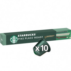 STARBUCKS - Pike Place Roast intensité 7 Café Compatible Nespresso - boite de 10 capsules Sonico.fr