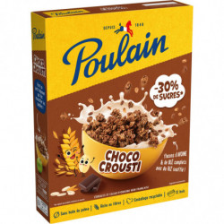POULAIN - Céréales Choco Crousti -30% de sucres - paquet de 375 g Sonico.fr