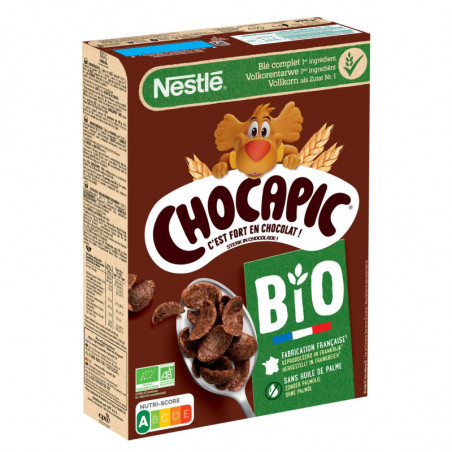 NESTLE - CHOCAPIC Bio Céréales au chocolat - boite de 375 g Sonico.fr