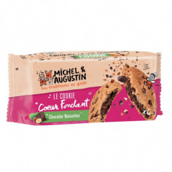 MICHEL ET AUGUSTIN - Cookies Coeur Fondant Chocolat Noisettes - paquet de 180 g Sonico.fr