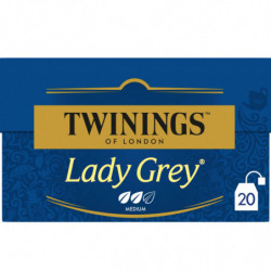 TWININGS - Thé noir Lady Grey goût russe - boite de 20 sachets - 40 g Sonico.fr