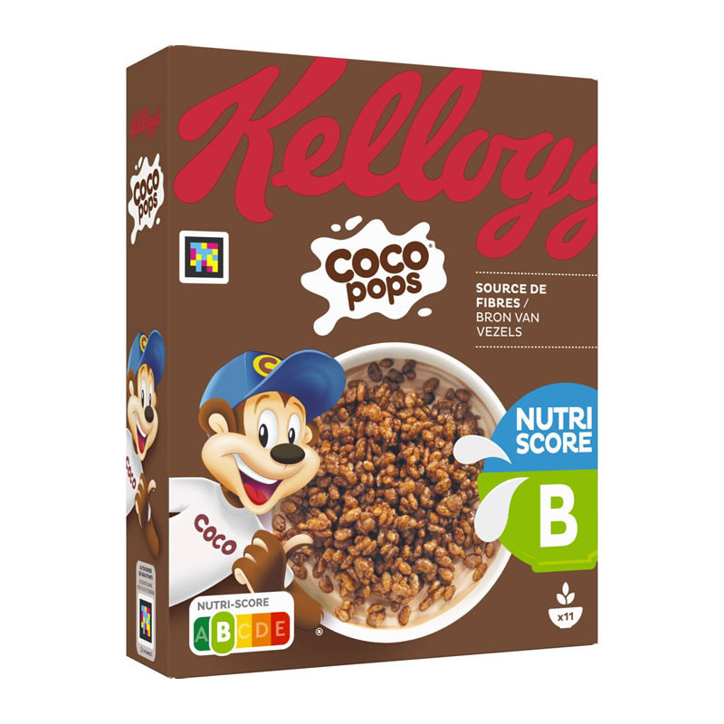 KELLOGG'S - Céréales Au chocolat Coco Pops - boite de 330 g Sonico.fr