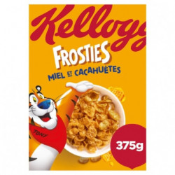 KELLOGG'S - Céréales Frosties Miel Et Cacahuètes - boîte de 375 g Sonico.fr