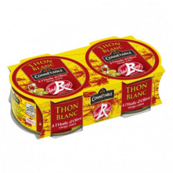 CONNETABLE - Thon blanc à l'huile d'olive Label Rouge - paquet de 2 boîtes de 160 g Sonico.fr