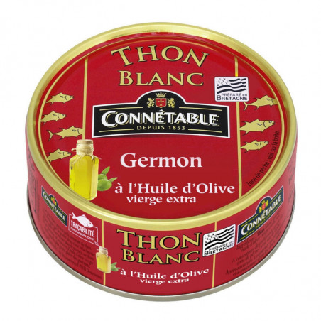 CONNETABLE - Thon blanc à l'huile d'olive - boîte de 160 g Sonico.fr
