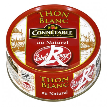 CONNETABLE - Thon blanc au naturel Label Rouge - boîte de 112 g Sonico.fr