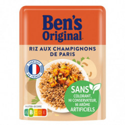 BEN'S ORIGINAL - Riz aux Champignons de Paris Micro Ondable - sachet de 220 g Sonico.fr