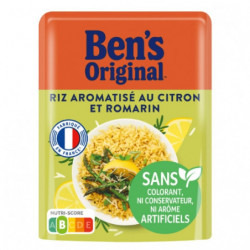 BEN'S ORIGINAL - Riz au Citron et Romarin Micro Ondable - sachet de 220 g Sonico.fr