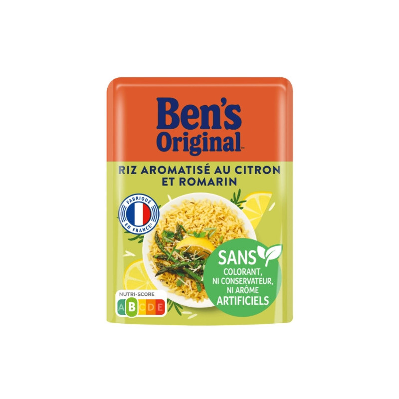 BEN'S ORIGINAL - Riz au Citron et Romarin Micro Ondable - sachet de 220 g Sonico.fr