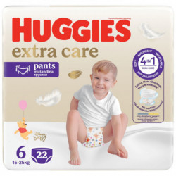 HUGGIES - Pants Extra Care 15 - 25 kg Taille 6 Couches Culottes - paquet de 22 culottes Sonico.fr