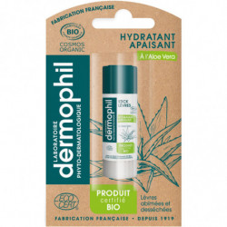 DERMOPHIL - Stick Lèvres Bio Hydratant Apaisant Aloe Vera Soin des lèvres - tube de 4 g Sonico.fr