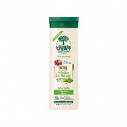 L'ARBRE VERT - Détox Shampooing Cheveux gras Raisin Thé vert - flacon de 250 ml Sonico.fr