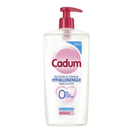 CADUM - Gel Corps Cheveux Hypoallergénique - flacon de 750 ml Sonico.fr