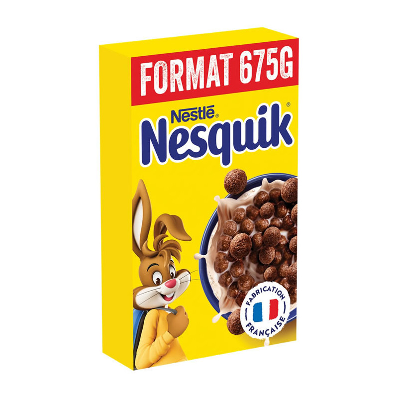 NESTLE - Nesquik Céréales au chocolat - paquet de 675 g Sonico.fr