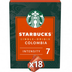 STARBUCKS - Colombia Single Origin Intensité 7 Café capsules Compatible Nespresso - boite de 18 capsules Sonico.fr