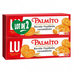 LU - Palmito Biscuits feuilletés caramélisées - 2 boîtes de 100 g Sonico.fr