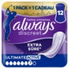 ALWAYS - Discreet Extra Sûre Ultimate Active Jour Serviettes Hygiénique - paquet de 12 serviettes Sonico.fr