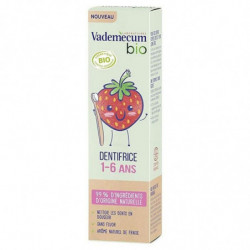 VADEMECUM - Bio Dentifrice enfant 1-6 ans à la fraise - 50 ml Sonico.fr