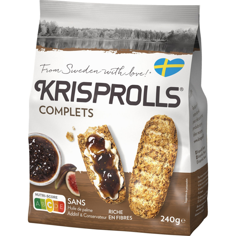 KRISPROLLS - Petits pains Complets - paquet de 240 g Sonico.fr