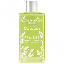 BIEN ETRE - Eau de Cologne Fraîche Verveine Romarin - flacon de 250 ml Sonico.fr