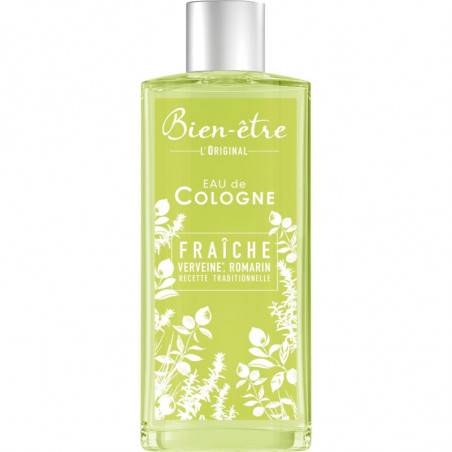 BIEN ETRE - Eau de Cologne Fraîche Verveine Romarin - flacon de 500 ml Sonico.fr