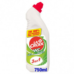 LA CROIX - Produit WC Gel 3 en 1 javel Fraicheur Original - 750 ml Sonico.fr