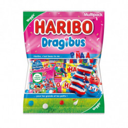 HARIBO - Bonbons Dragibus Summer Multipack Veggie - sachet de 800 g Sonico.fr