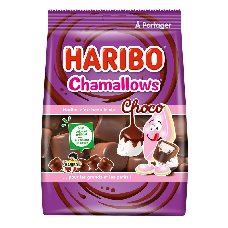 HARIBO - Bonbons Chamallows Choco - paquet de 160 g Sonico.fr