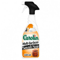 CAROLIN - Savon Noir Nettoyant Ménager Multi-Surfaces - pistolet de 650 ml Sonico.fr