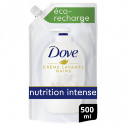 DOVE - Savon liquide éco-recharge original Creme lavante Soin des mains Nutrition Intense - 500 ml Sonico.fr