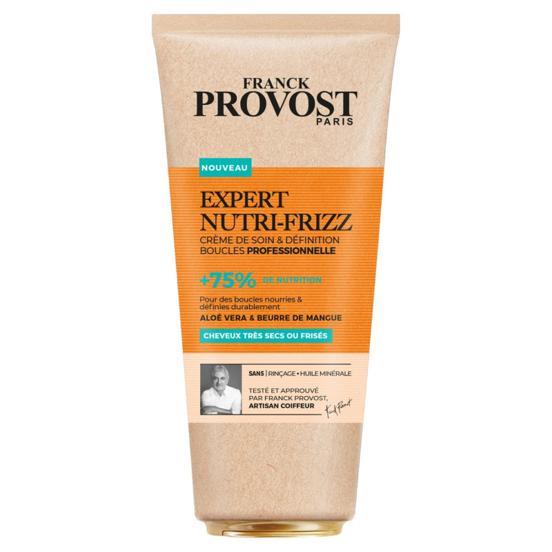FRANCK PROVOST - Expert Nutri-Frizz Crème de Soin Cheveux Aloé Vera Beurre de Mangue - flacon de 200 ml Sonico.fr