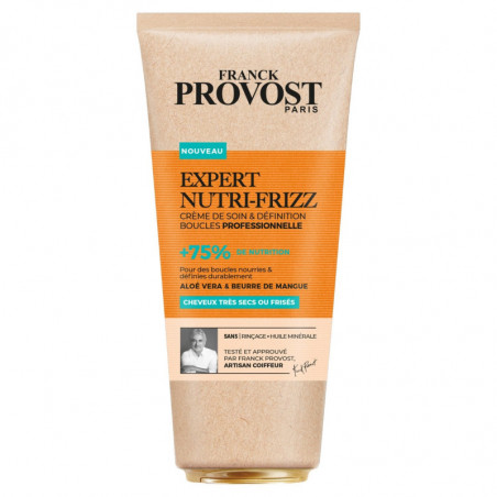 FRANCK PROVOST - Expert Nutri-Frizz Crème de Soin Cheveux Aloé Vera Beurre de Mangue - flacon de 200 ml Sonico.fr