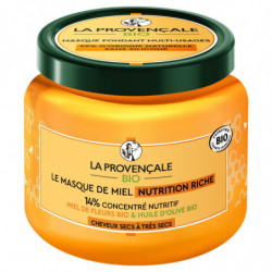 LA PROVENCALE BIO - Masque de Miel Nutrition Riche cheveux secs à très secs - pot de 330 ml Sonico.fr