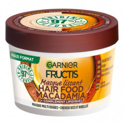 FRUCTIS - Hair Food Macadamia Masque Cheveux Lissant - flacon de 390 ml Sonico.fr