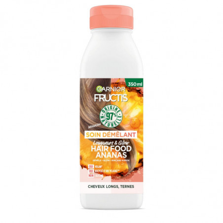 FRUCTIS - Hair Food Ananas Après-Shampoing Démélant Longueurs Glow - flacon de 350 ml Sonico.fr