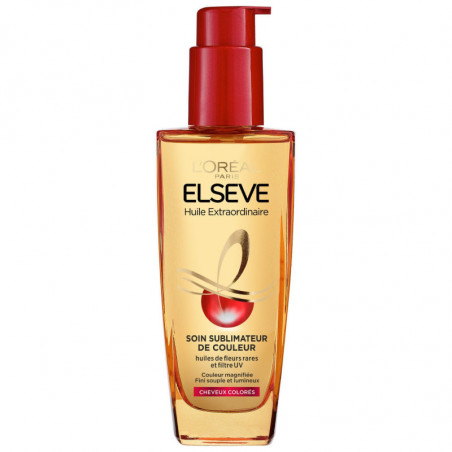 ELSEVE - Huile Extraordinaire Soin Sublimateur Couleur Huile Cheveux Fleurs Rares - flacon de 100 ml Sonico.fr