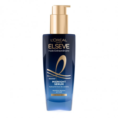 ELSEVE - Huile Extraordinaire Midnight Sérum Soin Cheveux - flacon de 100 ml Sonico.fr