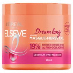 ELSEVE - Dream Long Masque Capillaire Fibres XXL Longueurs Et Pointes Abîmées - pot de 400 ml Sonico.fr