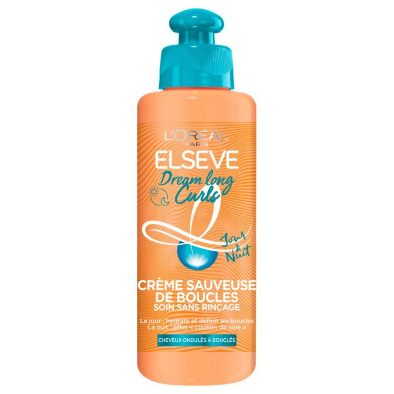 ELSEVE - Dream Long Curls Crème Sauveuse de Boucles Cheveux Bouclés Abîmés Soin sans rinçage - flacon de 200 ml Sonico.fr