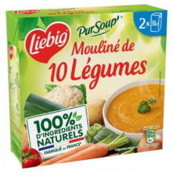 LIEBIG - Pursoup Velouté 10 Légumes - paquet de 2 briques de 30 cl Sonico.fr