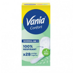 VANIA - Kotydia Confort+ Normal Protège-slips Aloe Vera - boite de 28 Protège-slips Sonico.fr