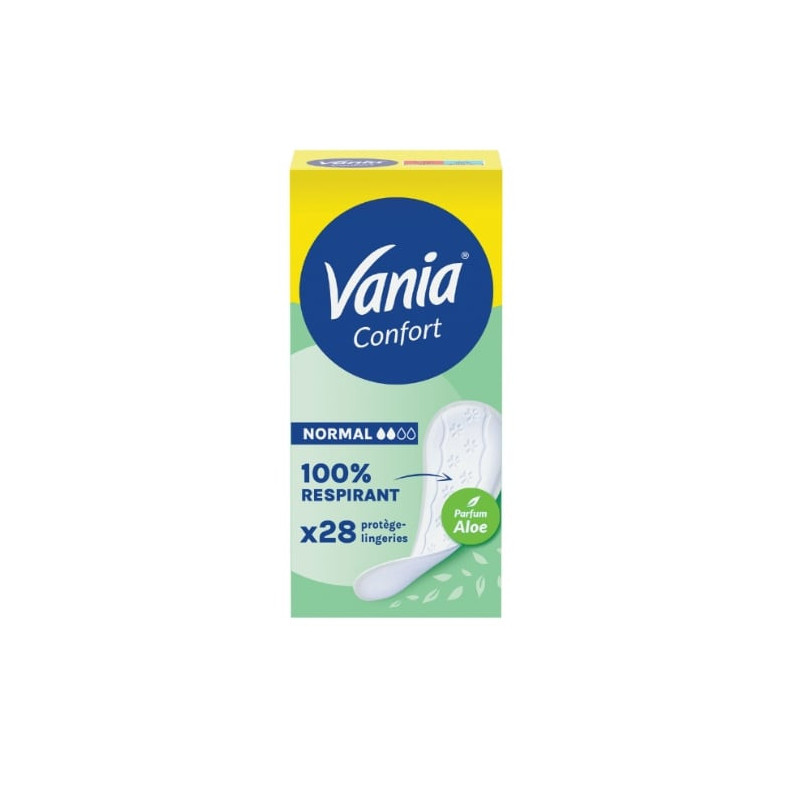 VANIA - Kotydia Confort+ Normal Protège-slips Aloe Vera - boite de 28 Protège-slips Sonico.fr