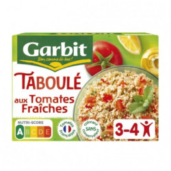 GARBIT - Taboulé Aux Dés De Tomates Fraiches Citron Et Huile D'Olive - boîte de 525 g Sonico.fr