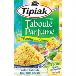 TIPIAK - Préparation pour Taboulé parfumé Menthe Citron - boite de  2 sachets de 175 g Sonico.fr