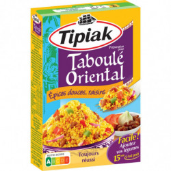 TIPIAK - Préparation pour Taboulé Oriental Epices Douces Raisins - boite de  2 sachets de 150 g Sonico.fr