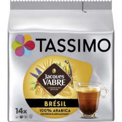 TASSIMO - Jacques Vabre Brésil - Café - 14 dosettes Sonico.fr
